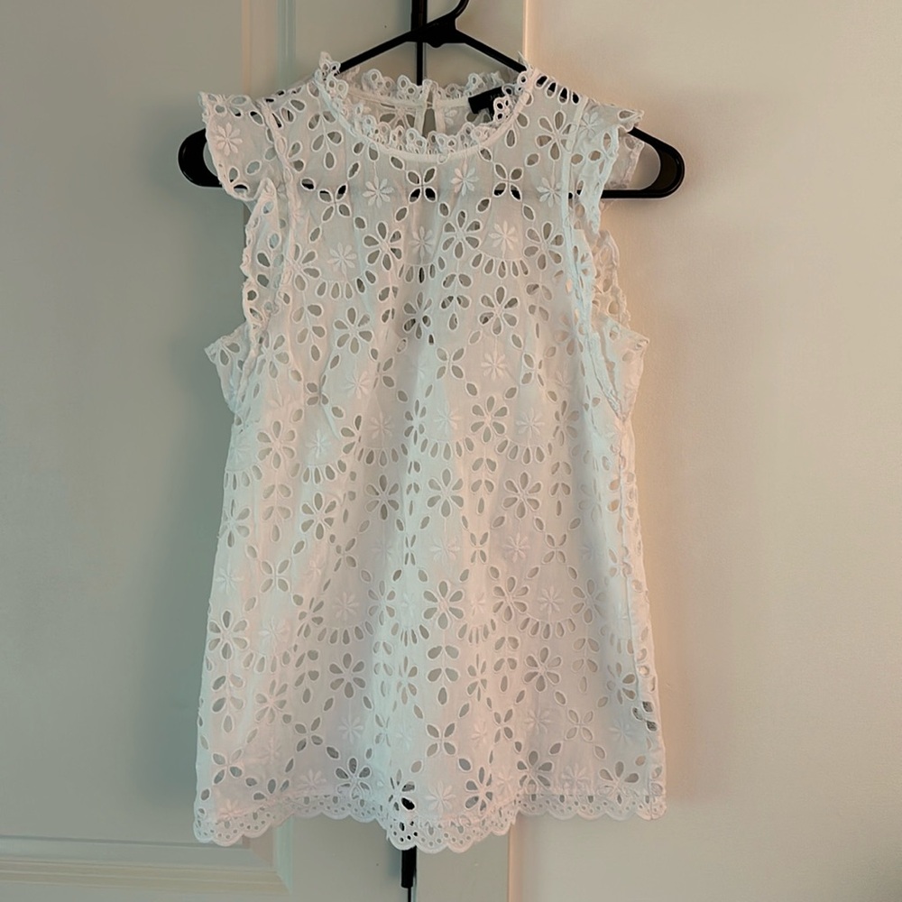 J Crew Eyelet Tank